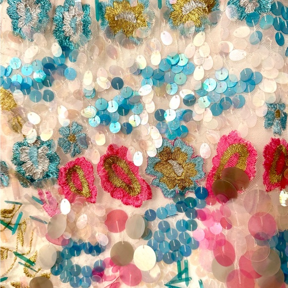 Frances Valentine Floral Embroidered Dress. S. Perfect condition - Picture 4 of 6